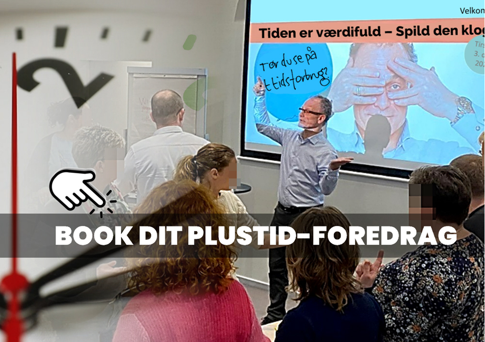 tomklantalks, plustid-foredrag